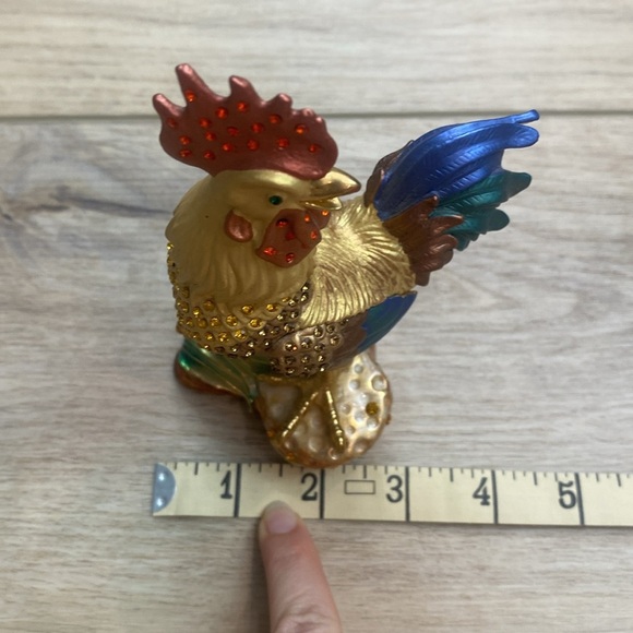 Ciel Enamel Rooster Trinket‎ Box - Picture 9 of 10